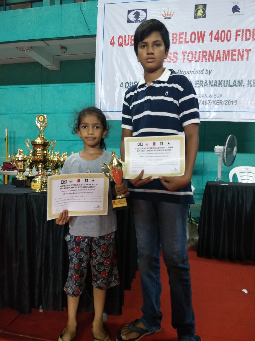 ಚೆಸ್ ಪಂದ್ಯಾವಳಿ: ತನವ್, ತನಿಷ್ಕಾ ಜೈನ್‍ಗೆ ಬಹುಮಾನ