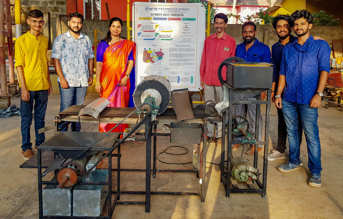 ಕಸ ವಿಲೇವಾರಿ ವ್ಯವಸ್ಥೆಗೆ ನಿಟ್ಟೆ ವಿದ್ಯಾರ್ಥಿಗಳಿಂದ ಹೊಸ ಆವಿಷ್ಕಾರ