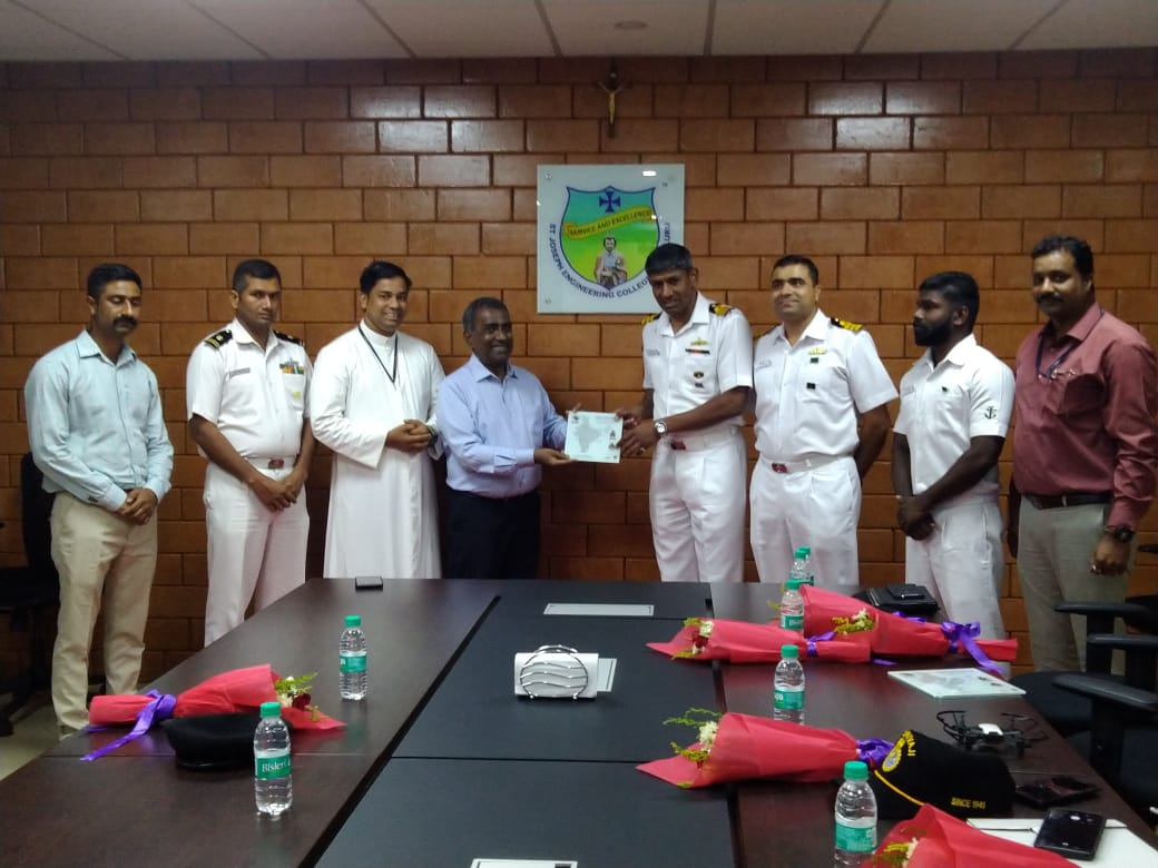 ಸಂತ ಜೋಸೆಫ್ ಇಂಜಿನಿಯರಿಂಗ್ ಕಾಲೇಜಿಗೆ ಐಎನ್‌ಎಸ್ ಶಿವಾಜಿ ತಂಡ ಭೇಟಿ
