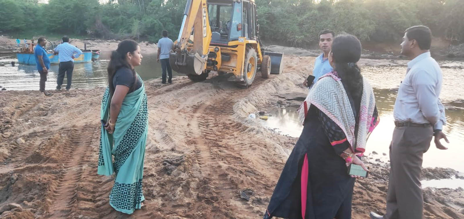 ಬಜೆ: ಡ್ರೆಡ್ಜಿಂಗ್ ಪ್ರದೇಶಕ್ಕೆ ಜಿಲ್ಲಾಧಿಕಾರಿ ಭೇಟಿ, ಪರಿಶೀಲನೆ