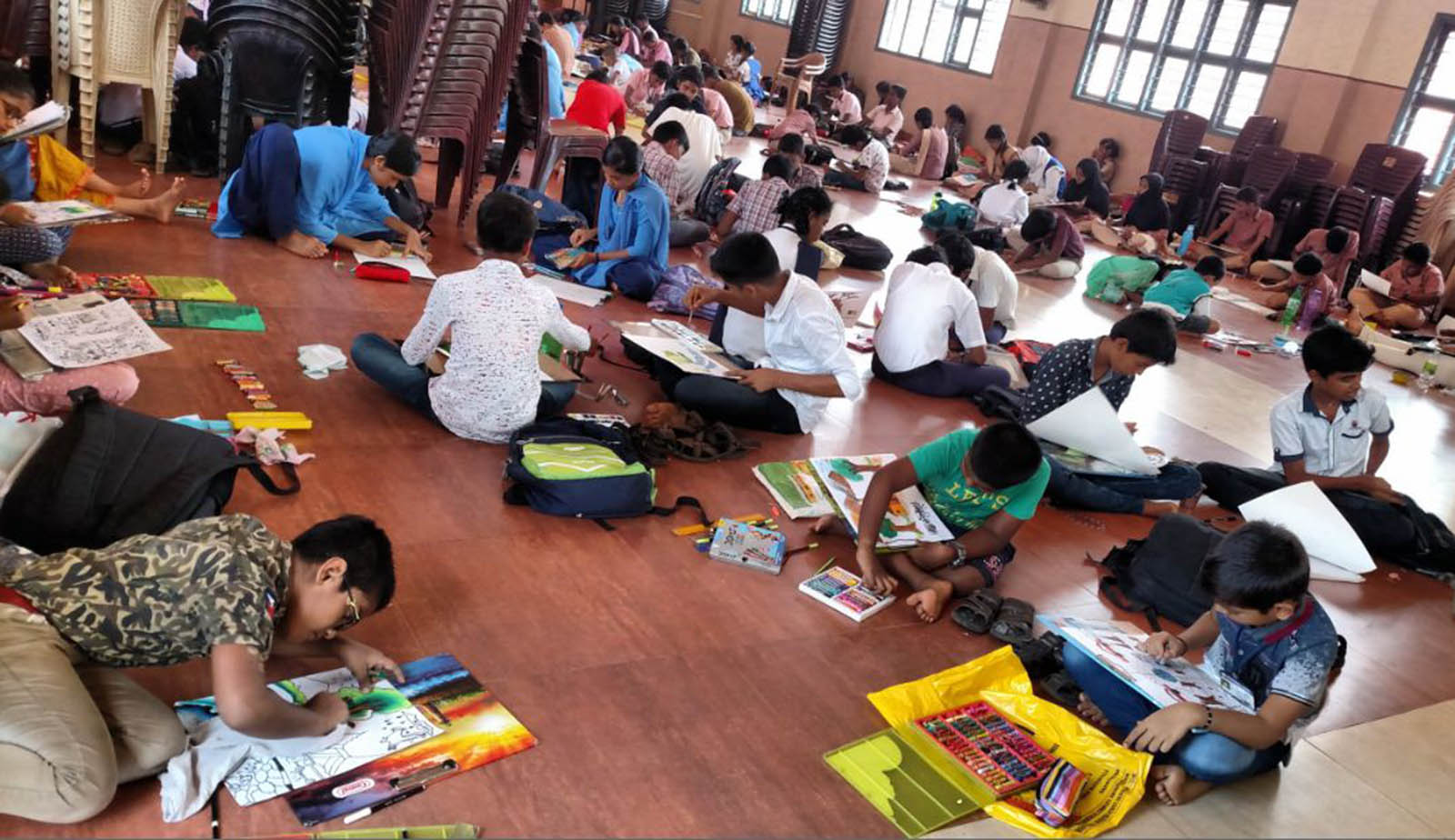 ಉಡುಪಿ: ವಿದ್ಯಾರ್ಥಿಗಳ ಕುಂಚದಲ್ಲಿ ಅರಳಿದ ಪರಿಸರ ಜಾಗೃತಿ