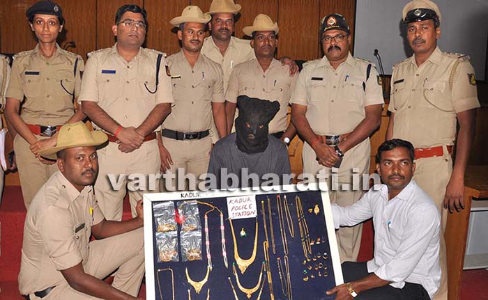 ಕುಖ್ಯಾತ ಕಳ್ಳನ ಬಂಧನ: 24 ಲಕ್ಷ ರೂ. ಮೌಲ್ಯದ ಚಿನ್ನಾಭರಣ, ಕಾರು ಜಪ್ತಿ