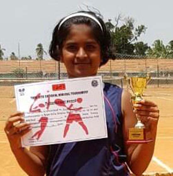 ರಾಷ್ಟ್ರೀಯ ಪ್ರತಿಭಾ ಟೆನ್ನಿಸ್ ಪಂದ್ಯ: ಕಶ್ಚಿ ಸುನಿಲ್ ದ್ವಿತೀಯ