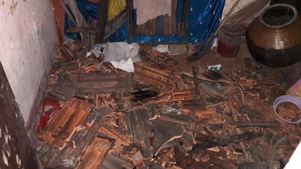 ಬಂಟ್ವಾಳದಲ್ಲಿ ಮಳೆ: ವಿವಿಧೆಡೆ ಮನೆ, ತೋಟಗಳಿಗೆ ಹಾನಿ