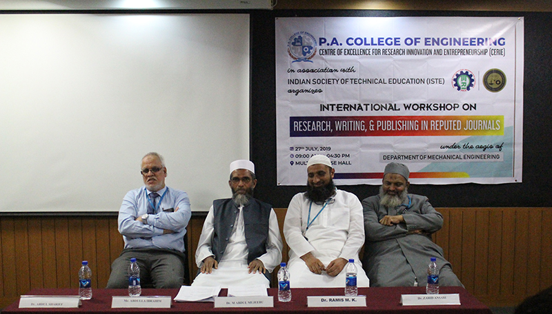 ಪಿ.ಎ. ಕಾಲೇಜಿನಲ್ಲಿ ಅಂತರಾಷ್ಟ್ರೀಯ ಮಟ್ಟದ ಸಂಶೋಧನ ಕಾರ್ಯಾಗಾರ