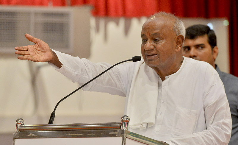 ಸ್ಥಳೀಯ ಸಂಸ್ಥೆ ಚುನಾವಣೆಯಲ್ಲಿ ಹೊಂದಾಣಿಕೆ ಬೇಡ: ಜೆಡಿಎಸ್ ಸದಸ್ಯರ ಒಮ್ಮತದ ಅಭಿಪ್ರಾಯ- ದೇವೇಗೌಡ