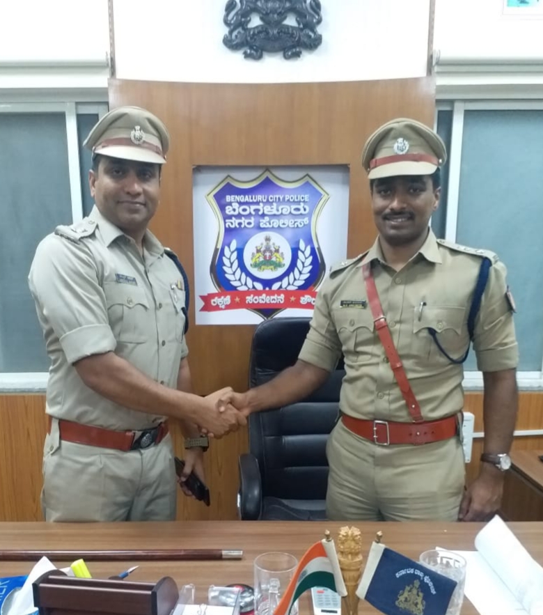 ನೂತನ ವೈಟ್‌ಫೀಲ್ಡ್ ಡಿಸಿಪಿಗೆ ಅಧಿಕಾರ ಹಸ್ತಾಂತರ