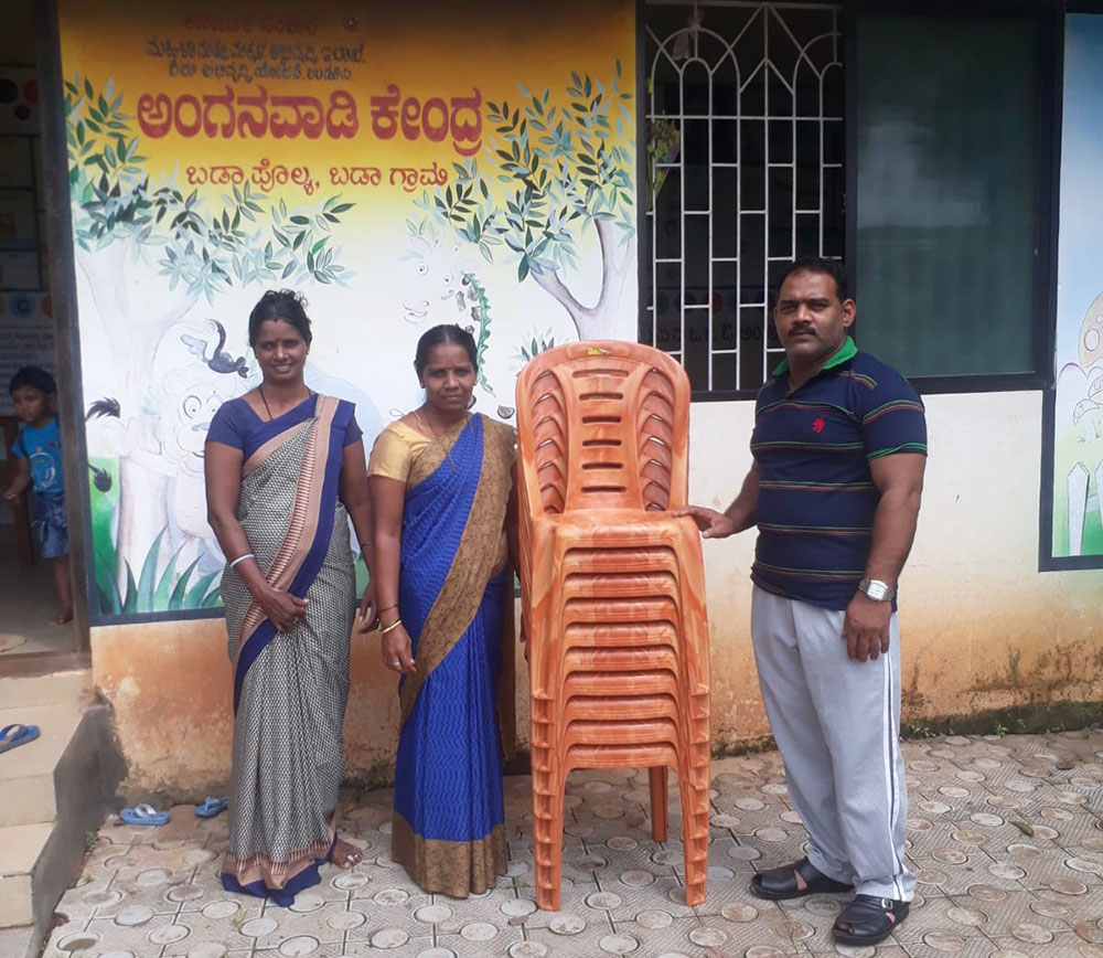 ಉಚ್ಚಿಲ ಅಂಗನವಾಡಿ ಕೇಂದ್ರಕ್ಕೆ ಕೊಡುಗೆ