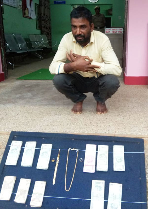 ಹೆಗ್ಗುಂಜೆ ಮನೆ ಕಳವು ಪ್ರಕರಣ: ಆರೋಪಿ ಬಂಧನ; 5.45ಲಕ್ಷ ರೂ. ಮೌಲ್ಯದ ಸೊತ್ತು ವಶ