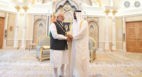 ಪ್ರಧಾನಿ ಮೋದಿಗೆ ಯುಎಇಯ ಅತ್ಯುನ್ನತ ನಾಗರಿಕ ಪ್ರಶಸ್ತಿ ‘ಆರ್ಡರ್ ಆಫ್ ಝಾಯೆದ್ ಪ್ರದಾನ