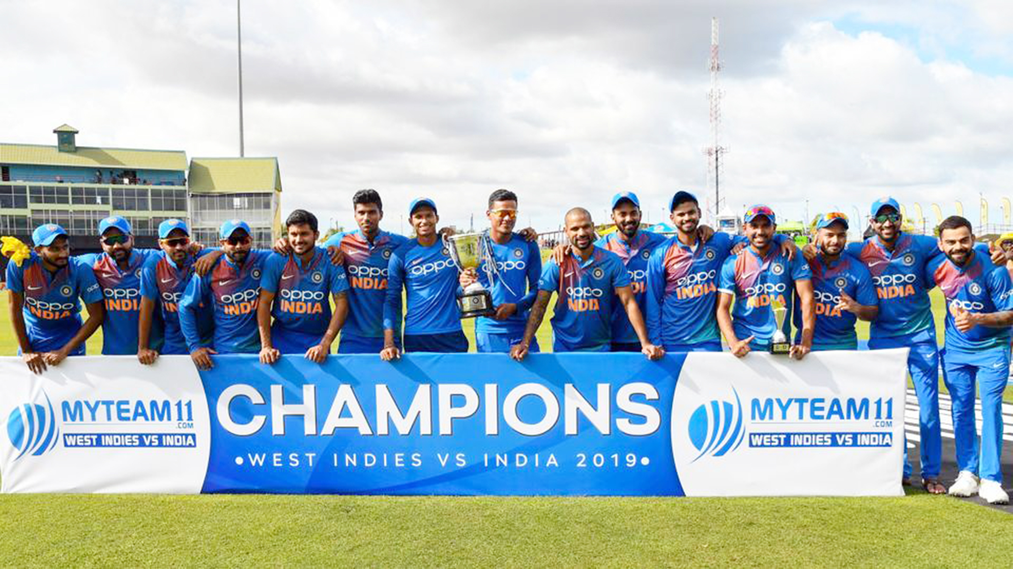 ವಿಂಡೀಸ್ ವಿರುದ್ಧ ಕ್ಲೀನ್‌ಸ್ವೀಪ್ ಸಾಧಿಸಿದ ಕೊಹ್ಲಿ ಪಡೆ