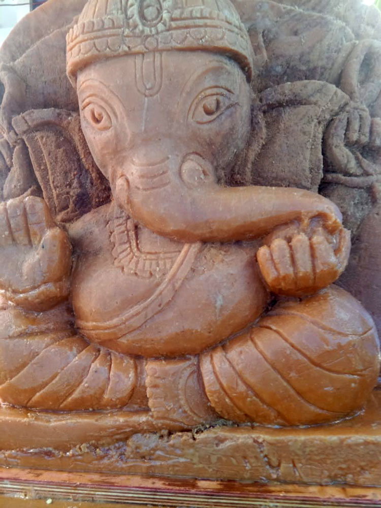 ಉಡುಪಿ: ಗಣೇಶ ಚತುರ್ಥಿಗೆ ಬೆಲ್ಲದ ಗಣಪತಿ ಪ್ರದರ್ಶನ