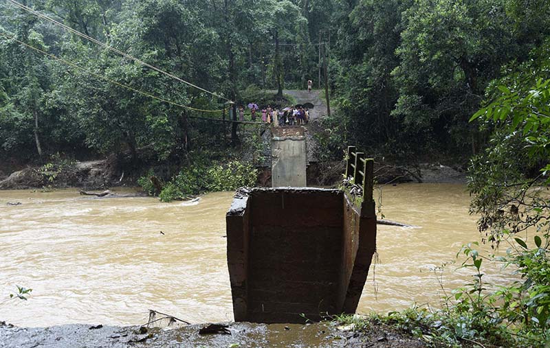 ಬೆಳ್ತಂಗಡಿ ತಾಲೂಕಿನಲ್ಲಿ ನಿರಂತರ ಮಳೆ : ಮತ್ತೆ ಆತಂಕದಲ್ಲಿ ಮಲೆನಾಡಿನ ಜನರು