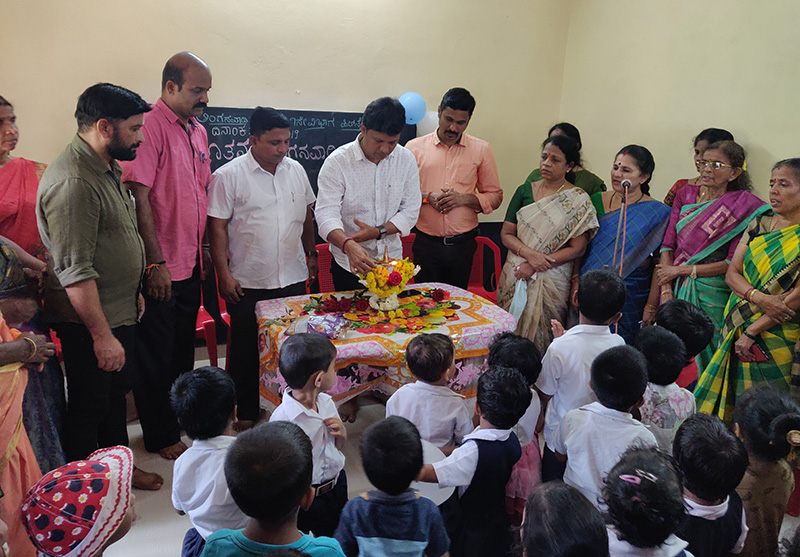 ಕೃಷ್ಣಾಪುರದಲ್ಲಿ ನೂತನ ಅಂಗನವಾಡಿ ಕಟ್ಟಡ ಉದ್ಘಾಟನೆ