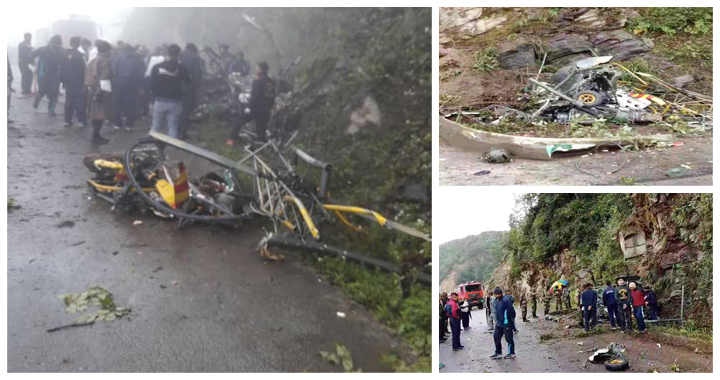 ಭಾರತೀಯ ಸೇನೆಯ ಹೆಲಿಕಾಪ್ಟರ್ ಪತನ: ಇಬ್ಬರು ಪೈಲಟ್ ಗಳು ಬಲಿ