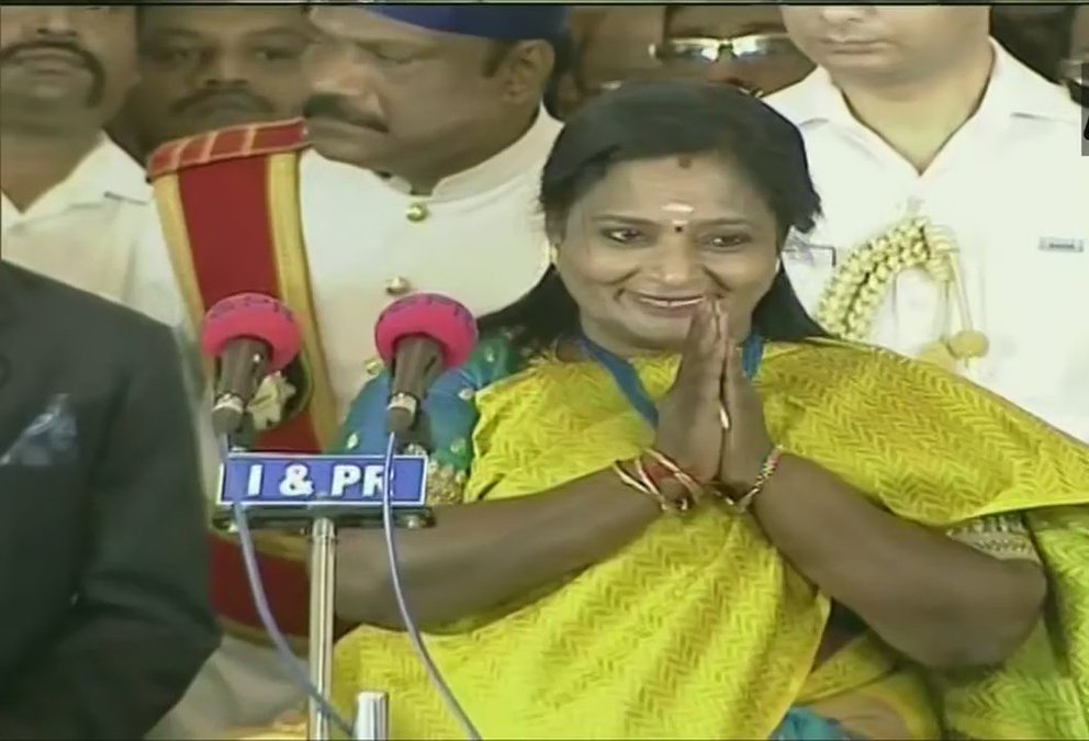ತೆಲಂಗಾಣದ ರಾಜ್ಯಪಾಲರಾಗಿ ಡಾ.ತಮಿಳಿಸೈ ಅಧಿಕಾರ ಸ್ವೀಕಾರ