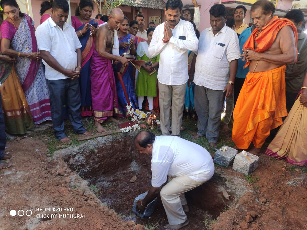 ಅಲೆವೂರು ಗ್ರಾಪಂ ನೂತನ ಕಟ್ಟಡಕ್ಕೆ ಶಿಲಾನ್ಯಾಸ