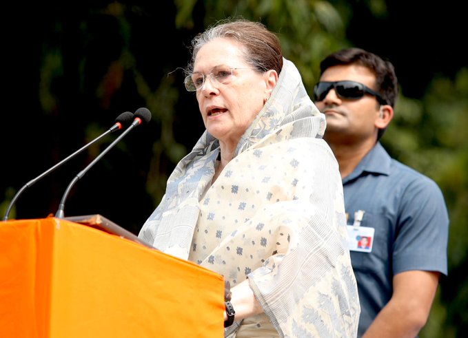 ಭಾರತದ ಕುರಿತ ಗಾಂಧೀಜಿಯ ಕಲ್ಪನೆ ಕಳೆದ ಐದು ವರ್ಷದಲ್ಲಿ ಬುಡಮೇಲು: ಸೋನಿಯಾ ಟೀಕೆ