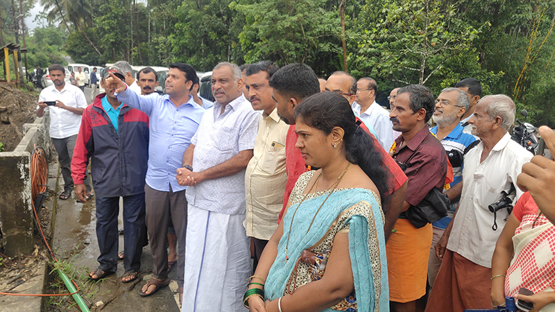ಬೆಳ್ತಂಗಡಿ: ಪ್ರವಾಹ ಪೀಡಿತ ಪ್ರದೇಶಗಳಿಗೆ ಸಚಿವ ಮಾಧುಸ್ವಾಮಿ ಭೇಟಿ