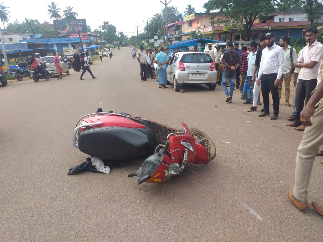 ಕಡಬ: ಕಾರು ಢಿಕ್ಕಿ; ದ್ವಿಚಕ್ರ ವಾಹನ ಸವಾರ ಗಂಭೀರ