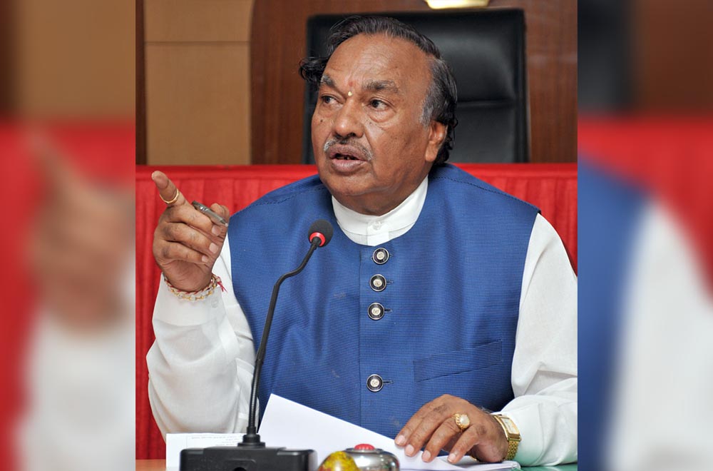 ಬಿಜೆಪಿ ಸರ್ಕಾರಕ್ಕೆ ಜೆಡಿಎಸ್ ರಕ್ಷಣೆ ಅಗತ್ಯವಿಲ್ಲ: ಸಚಿವ ಕೆ.ಎಸ್.ಈಶ್ವರಪ್ಪ