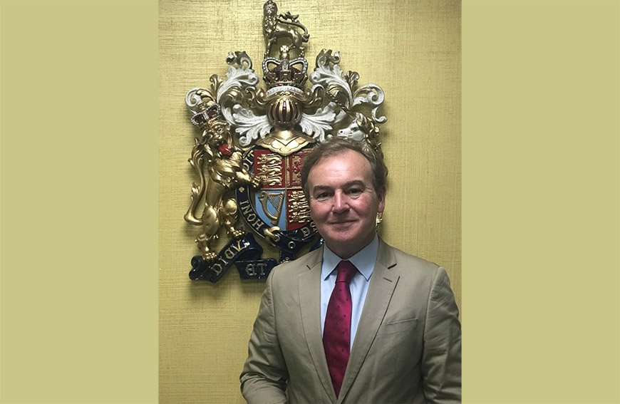 ಬ್ರಿಟಿಷ್ ಉಪ ಹೈಕಮಿಷನರ್ ಅಧಿಕಾರ ಸ್ವೀಕಾರ