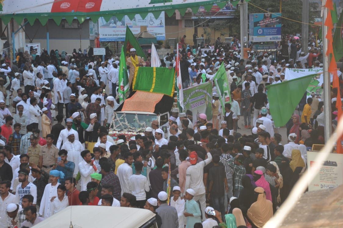 ಚಿಕ್ಕಮಗಳೂರು: ಸಂಭ್ರಮ, ಸಡಗರದ ಮೀಲಾದುನ್ನಬಿ ಆಚರಣೆ