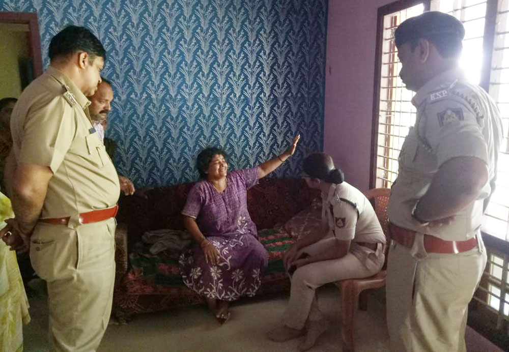 ಕರ್ಜೆ ಶ್ರೇಯಸ್ ಸಾವಿನ ಪ್ರಕರಣ: ಮೃತರ ಮನೆಗೆ ಎಸ್ಪಿ ಭೇಟಿ