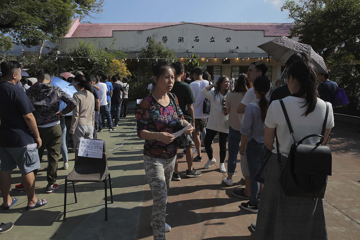 ಹಾಂಕಾಂಗ್ ಜಿಲ್ಲಾ ಮಂಡಳಿ ಚುನಾವಣೆ: ಬಿಗುಭದ್ರತೆ ನಡುವೆ ಶಾಂತಿಯುತ ಮತದಾನ