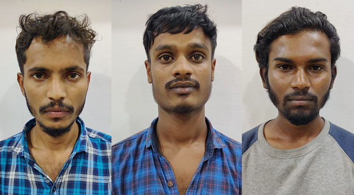 ಬೆದರಿಸಿ ದರೋಡೆ: ಮೂವರು ಆರೋಪಿಗಳ ಬಂಧನ