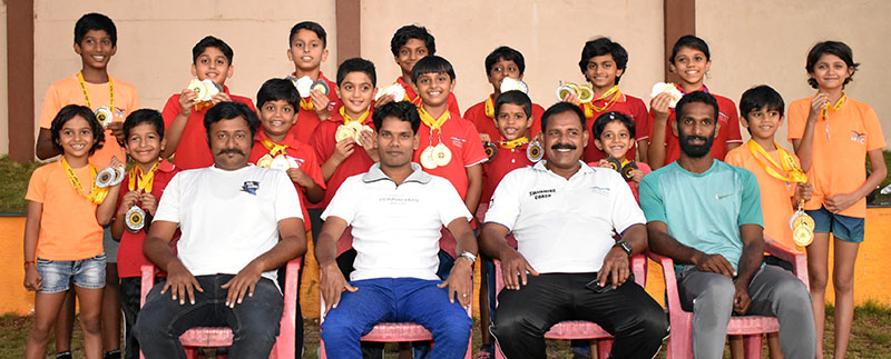 ಅಂತರ್ ಜಿಲ್ಲಾ ಈಜು ಸ್ಪರ್ಧೆ : ಜೈ ಹಿಂದ್ ಈಜು ಕ್ಲಬ್‌ ಗೆ ಹಲವು ಪದಕ