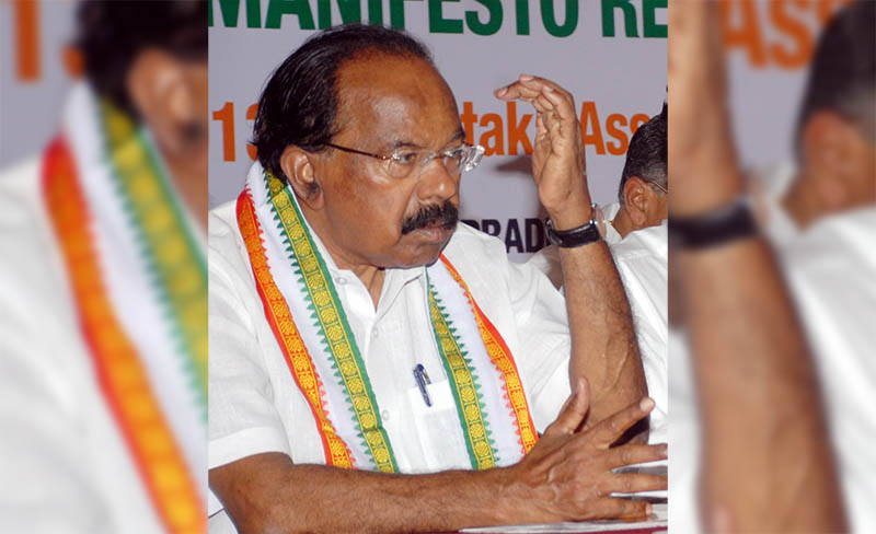 ಮತ್ತೆ ಕಾಂಗ್ರೆಸ್-ಜೆಡಿಎಸ್ ಮೈತ್ರಿ ಸರ್ಕಾರ: ಮಾಜಿ ಸಿಎಂ ವೀರಪ್ಪ ಮೊಯ್ಲಿ