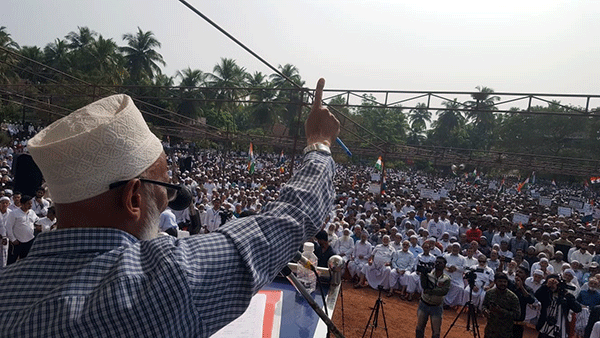 ಎನ್‌ಆರ್‌ಸಿ ಮತ್ತು ಸಿಎಎ ವಿರುದ್ಧ ಭಟ್ಕಳದಲ್ಲಿ ಬೃಹತ್ ಪ್ರತಿಭಟನೆ