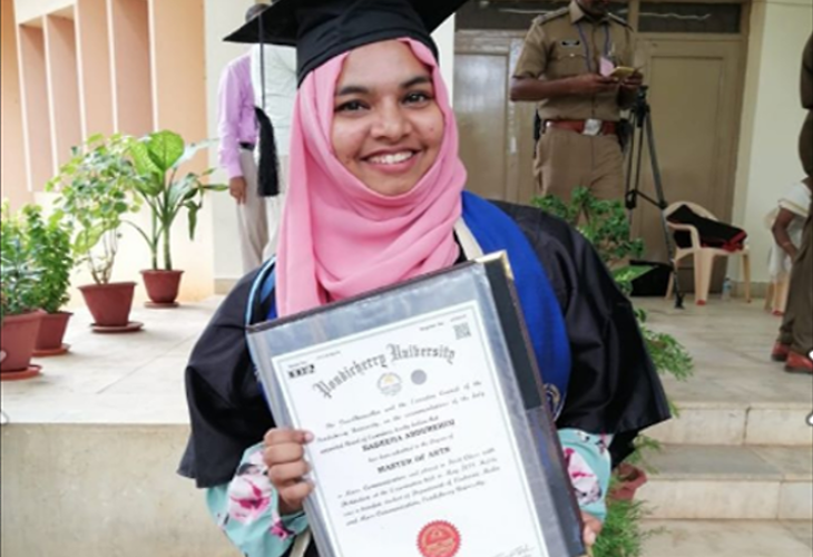 ಎನ್ ಆರ್ ಸಿ, ಸಿಎಎ ವಿರೋಧಿಸಿ ವಿವಿ ಘಟಿಕೋತ್ಸವದಲ್ಲಿ ಚಿನ್ನದ ಪದಕ ನಿರಾಕರಿಸಿದ್ದೆ: ರಬೀಹಾ