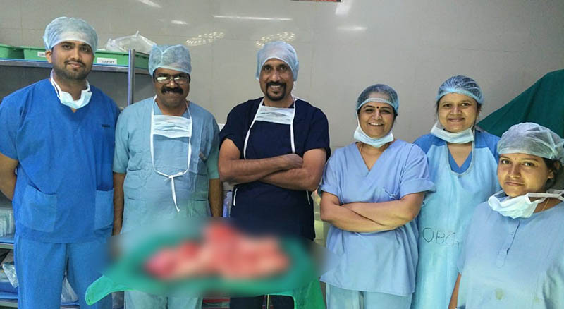 ಮಹಿಳೆಯ ಗರ್ಭಾಶಯದಿಂದ 7 ಕೆ.ಜಿಯ ಬೃಹತ್ ಗಡ್ಡೆ ಹೊರಕ್ಕೆ ತೆಗೆದ ವೈದ್ಯರು