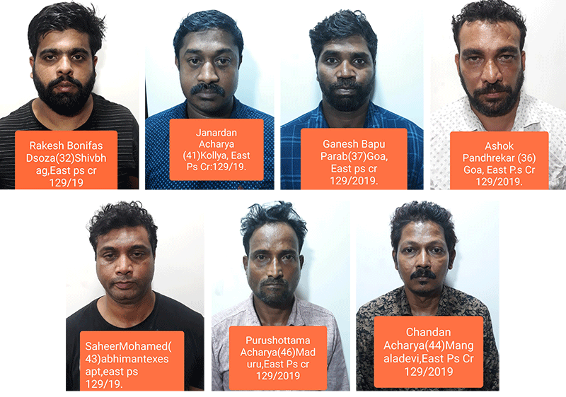 ಮಂಗಳೂರು: ಫ್ಲ್ಯಾಟ್ ನಿಂದ ಚಿನ್ನಾಭರಣ ಕಳವು ಪ್ರಕರಣ; ಏಳು ಆರೋಪಿಗಳ ಬಂಧನ