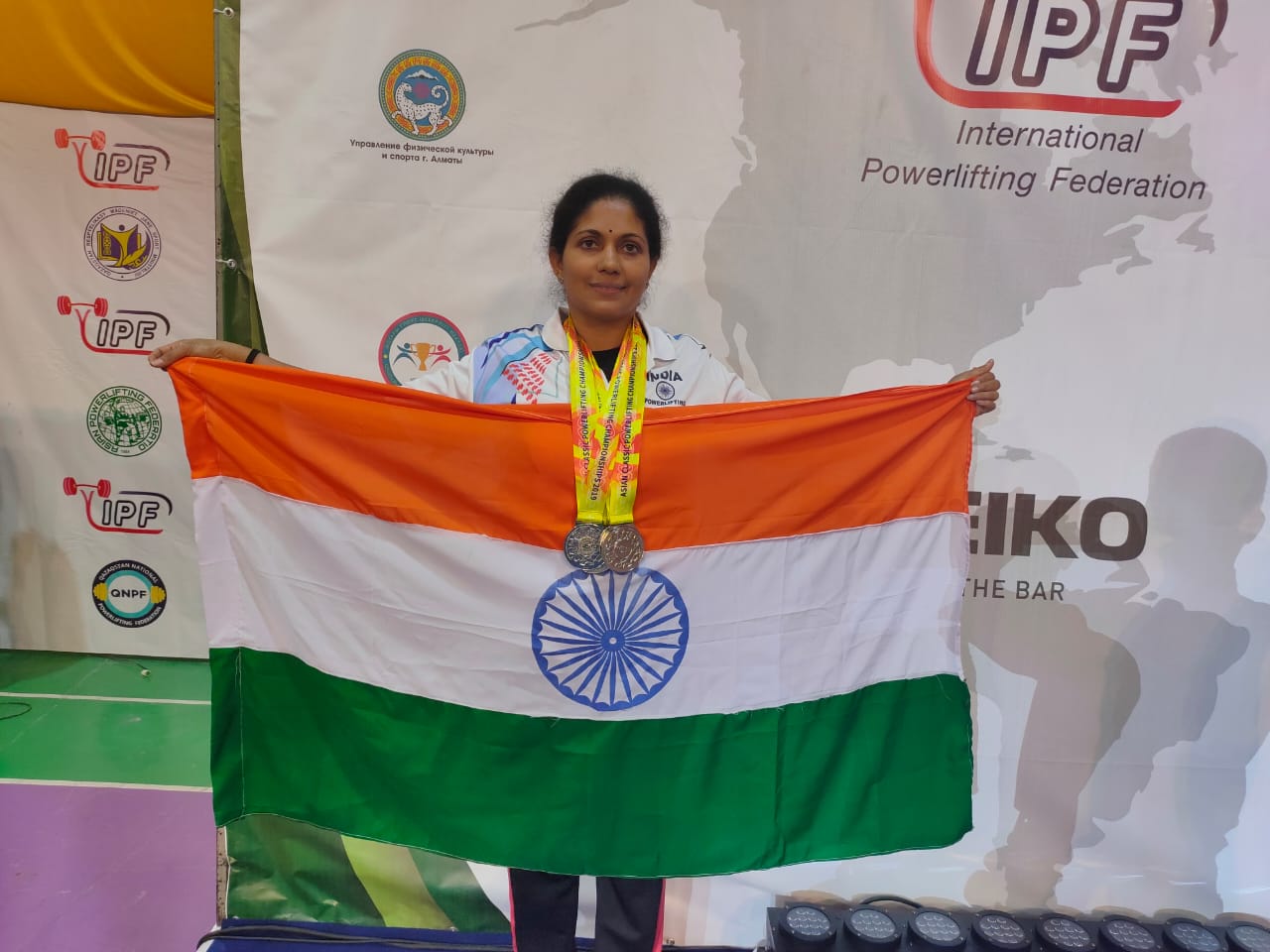 ಏಷ್ಯನ್ ಪವರ್ ಲಿಪ್ಟಿಂಗ್ : ದೀಪಾ ಕೆ.ಎಸ್ ಗೆ 4 ಬೆಳ್ಳಿ