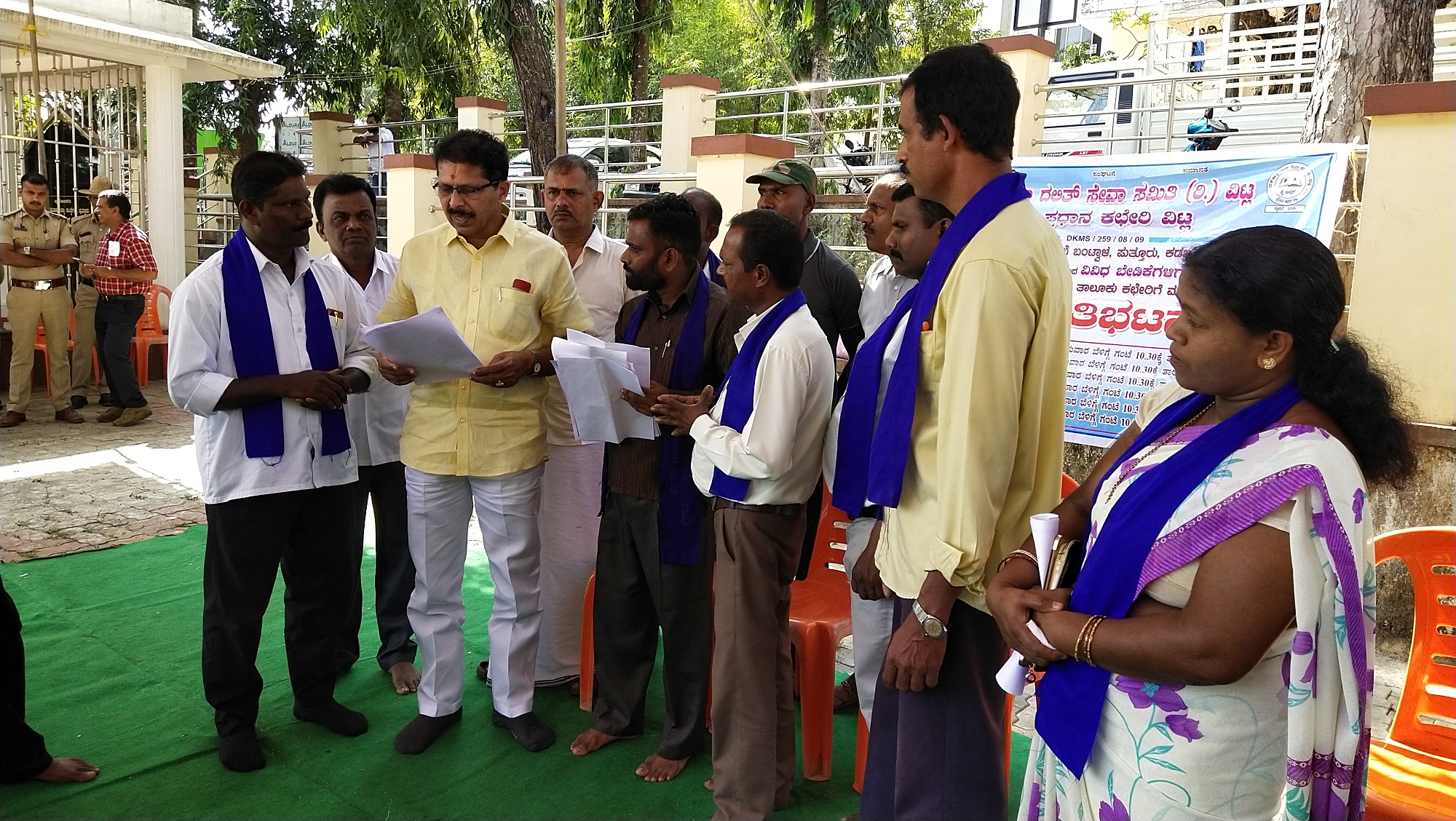 ಬೇಡಿಕೆ ಈಡೇರಿಕೆಗೆ ಒತ್ತಾಯಿಸಿ ದಲಿತ ಸೇವಾ ಸಮಿತಿ ಪ್ರತಿಭಟನೆ