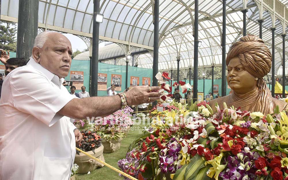 ಸಸ್ಯಕಾಶಿಯಲ್ಲಿ ಸ್ಥಾಪನೆಯಾದ ಕನ್ಯಾಕುಮಾರಿ ವಿವೇಕಾನಂದರ ಸ್ಮಾರಕ ಮಾದರಿ