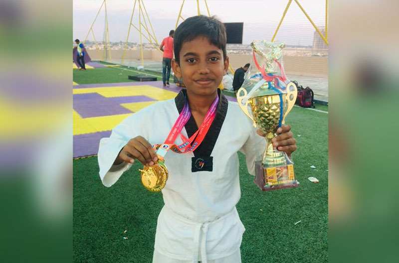 ಟೈಕೊಂಡೋ, ಪುಮ್ಸೆ ಚಾಂಪಿಯನ್ ಶಿಪ್: ಕಲ್ಲಡ್ಕದ ಮುಹಮ್ಮದ್ ಶಾಮಿಲ್ ಗೆ ಚಿನ್ನದ ಪದಕ