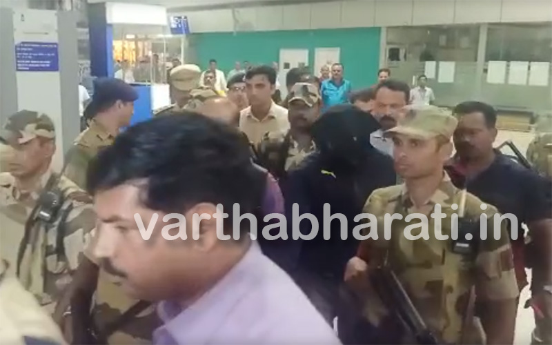 ವಿಮಾನ ನಿಲ್ದಾಣದಲ್ಲಿ ಸ್ಫೋಟಕ ಪತ್ತೆ ಪ್ರಕರಣ: ಆರೋಪಿಯನ್ನು ಮಂಗಳೂರಿಗೆ ಕರೆತಂದ ಪೊಲೀಸರು