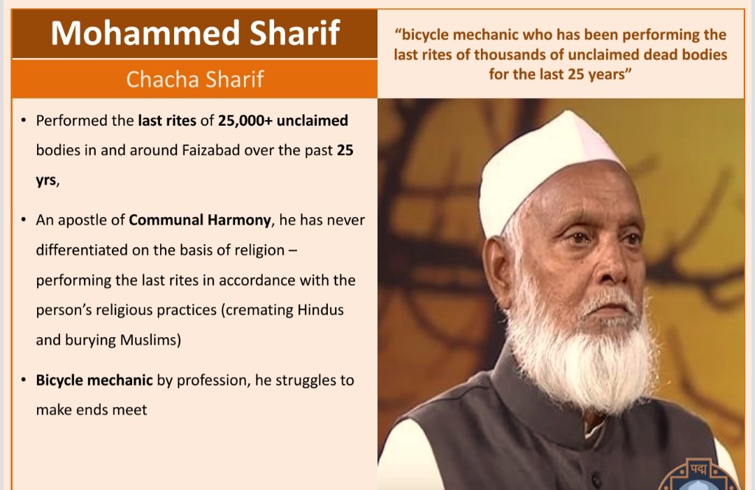 ಅನಾಥರ ಅಂತ್ಯಕ್ರಿಯೆ ನಡೆಸುವ ಚಾಚಾ ಶರೀಫ್ ರಿಂದ ಹಿಡಿದು ಉಚಿತ ಆಹಾರ ನೀಡುವ ಜಗದೀಶ್ ಲಾಲ್ ವರೆಗೆ...