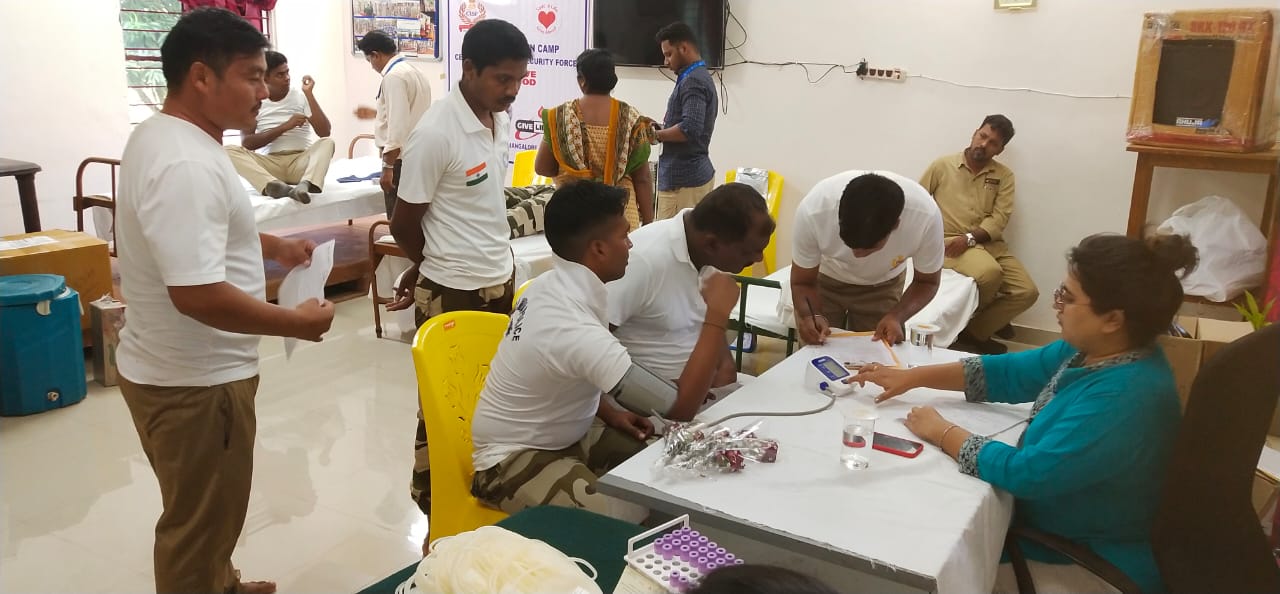 ಸಿಐಎಸ್‌ಎಫ್-ಎಎಸ್‌ಜಿಯಿಂದ ರಕ್ತದಾನ ಶಿಬಿರ