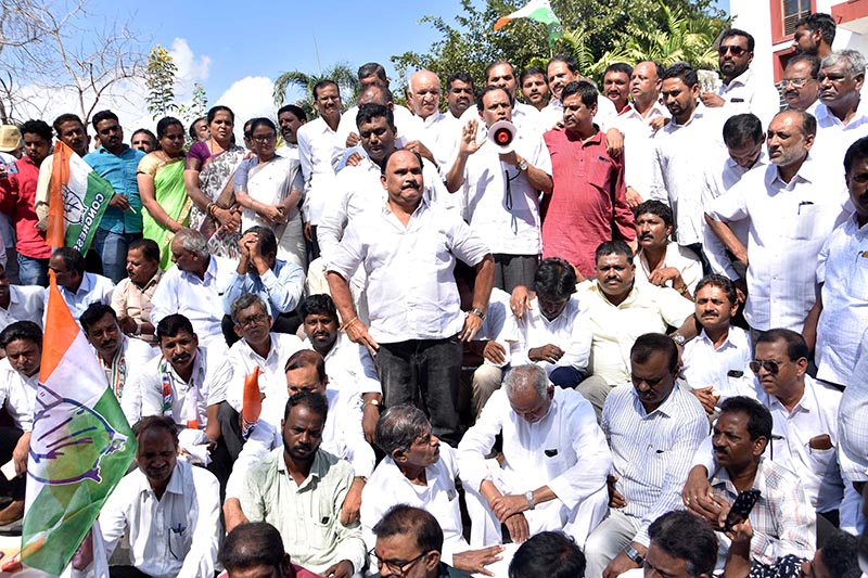 ಶಿವಮೊಗ್ಗ: ಪೌರತ್ವ ತಿದ್ದುಪಡಿ ಕಾಯ್ದೆ ವಿರುದ್ಧ ಕಾಂಗ್ರೆಸ್ ಪ್ರತಿಭಟನೆ