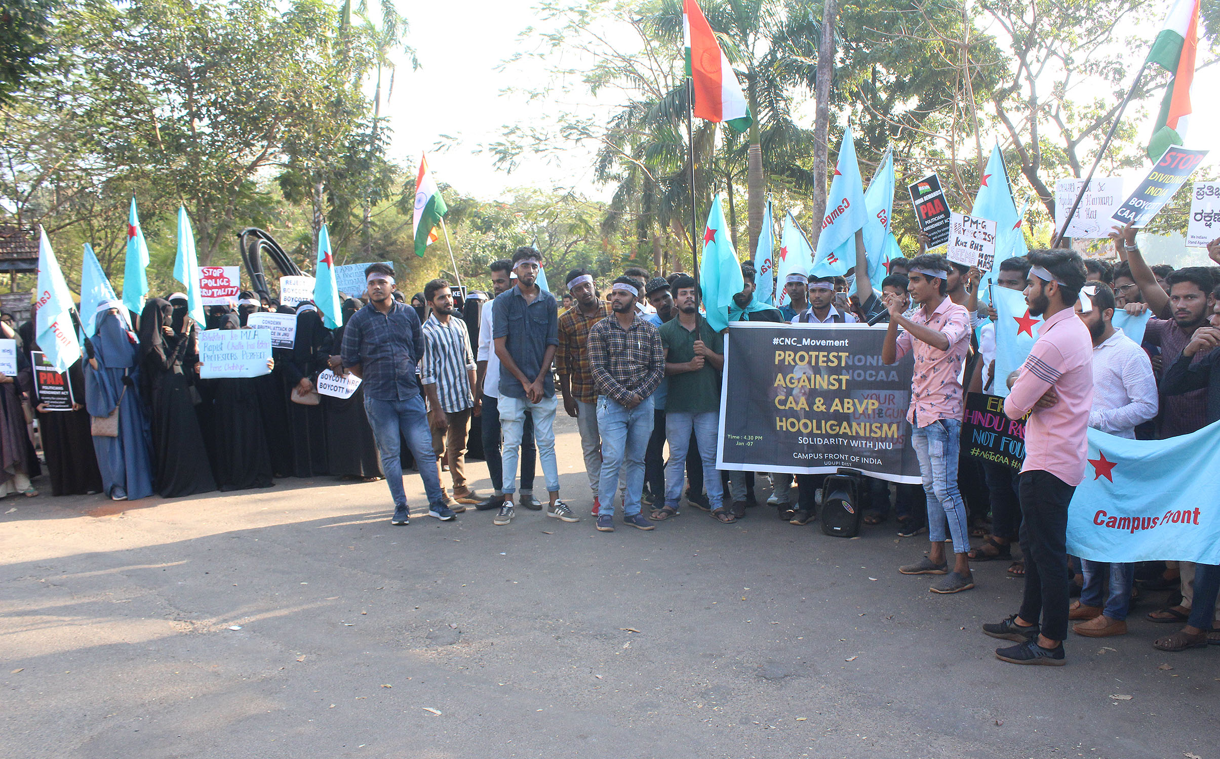 ಪೌರತ್ವ ತಿದ್ದುಪಡಿ ಕಾಯ್ದೆ, ಜೆಎನ್‌ಯು ಹಲ್ಲೆ ವಿರೋಧಿಸಿ ಸಿಎಫ್‌ಐ ಧರಣಿ