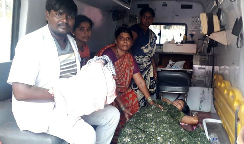 ಉಡುಪಿ: 108 ಆ್ಯಂಬುಲೆನ್ಸ್‌ನಲ್ಲಿ ಗಂಡು ಮಗುವಿಗೆ ಜನನ