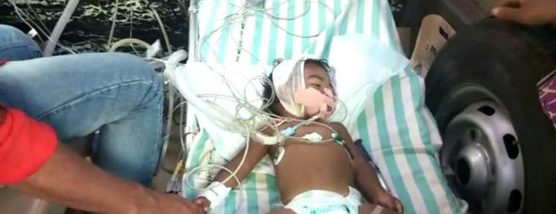 ಮಚ್ಚಿನಿಂದ ಹಲ್ಲೆಗೊಳಗಾದ ಕಂದಮ್ಮನ ಪ್ರಾಣ ಉಳಿಸಲು ಶಿವಮೊಗ್ಗದಿಂದ ಬೆಂಗಳೂರಿಗೆ ಝೀರೋ ಟ್ರಾಫಿಕ್