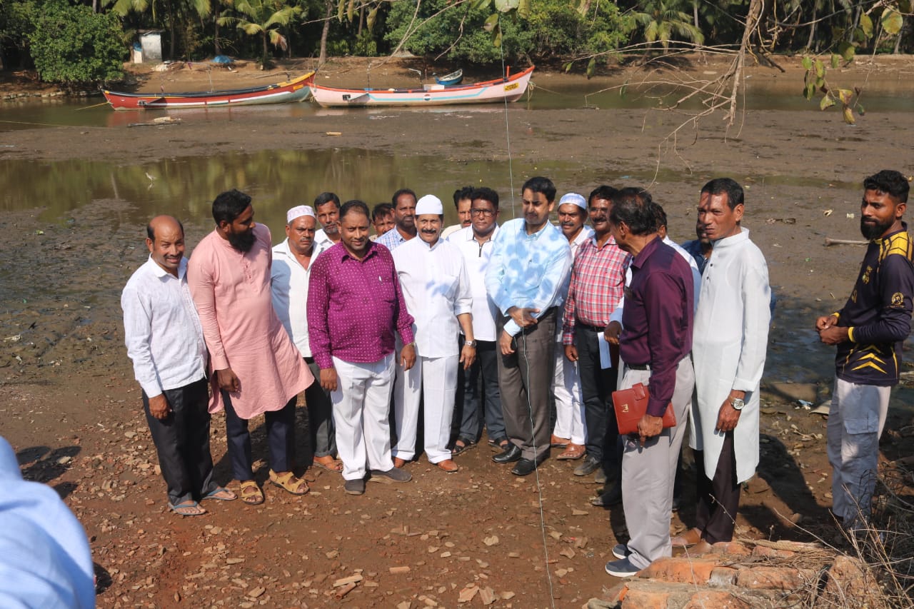 ಉಳ್ಳಾಲ ಕೋಡಿ ನದಿ ತೀರಕ್ಕೆ ಎಬಿ ಇಬ್ರಾಹೀಂ ಭೇಟಿ