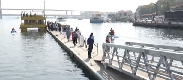 ಪಣಜಿ: ದೇಶದ ಪ್ರಪ್ರಥಮ ತೇಲುವ ಜೆಟ್ಟಿ ಉದ್ಘಾಟನೆ