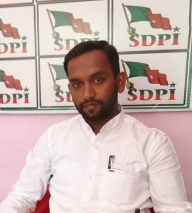 ಎಸ್‍ಡಿಪಿಐ ಚಾಮರಾಜನಗರ ಜಿಲ್ಲಾಧ್ಯಕ್ಷರಾಗಿ ಖಲೀಲುಲ್ಲಾ ನೇಮಕ